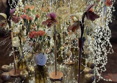 Séminaire sur mesure en Touraine : Détail de fleurissement – chambre de César de Vendôme. Edition Grand Nord au château de Chenonceau (Jean-François Bouchet - MOF).