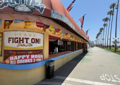 Lancement de produit à Los Angeles : « Cabo cantina » (sport bar) sur Harbor Island (presqu’île de Balboa - Newport Beach)