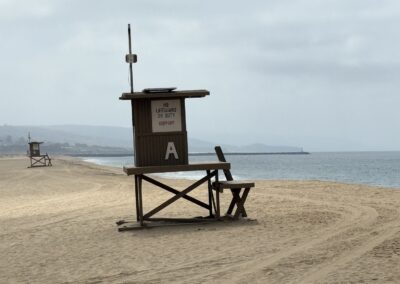 Lancement de produit à Los Angeles : Poste de sauveteur sur la plage de la presqu’île de Balboa (Newport Beach)