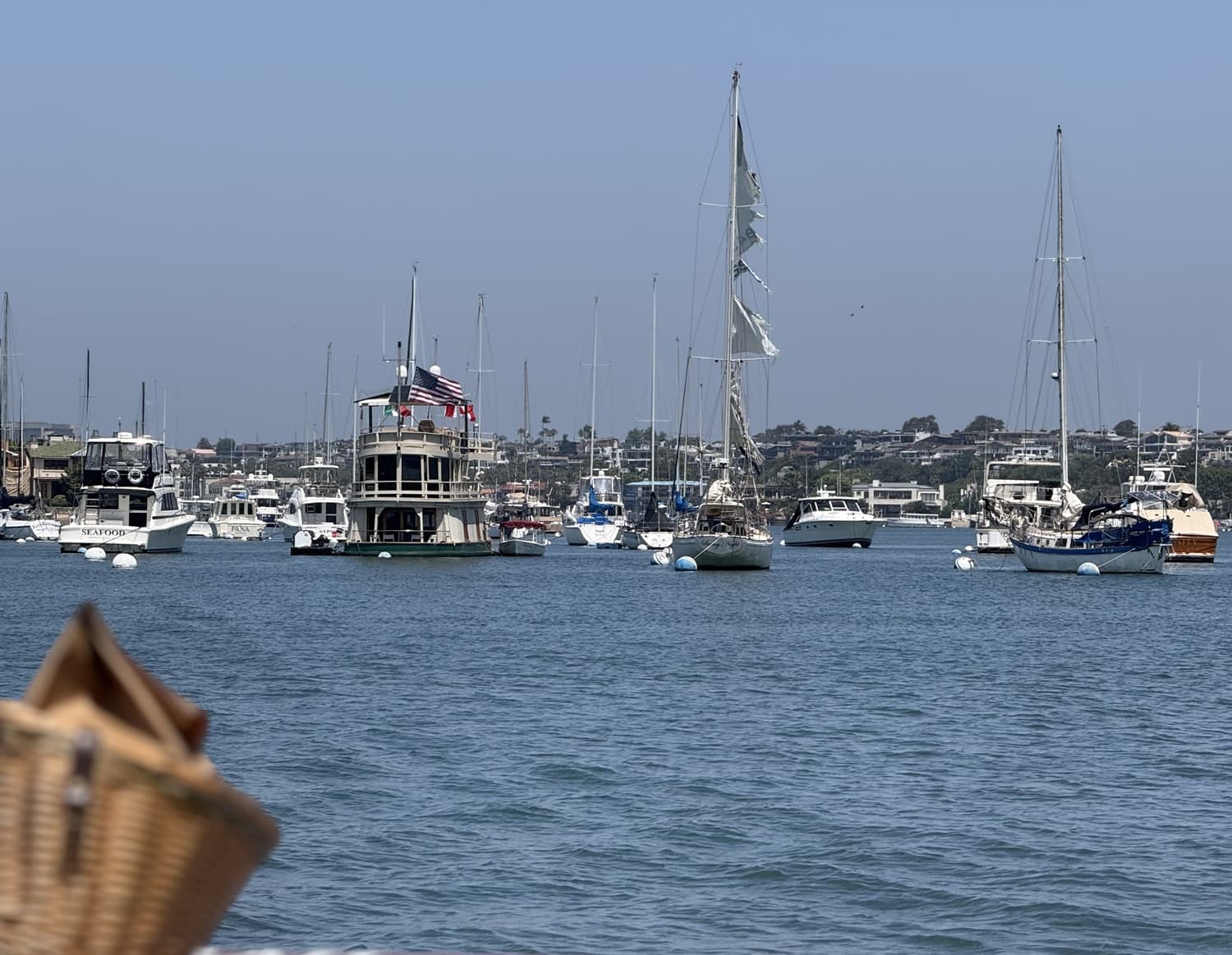 Voyage sur mesure en Californie : Baie de Newport Beach avec ses voiliers et yachts.
