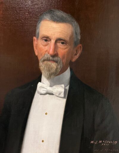 Voyage Incentive à Los Angeles : Peinture (Homme à la barbichette et en smoking) par l’artiste William Joseph McCloskey. Musée Bowers – Santa Ana.
