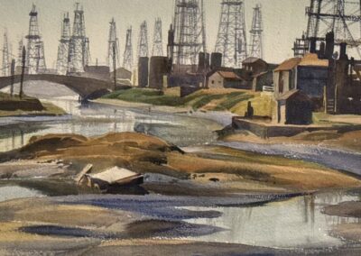 Voyage Incentive à Los Angeles : « Près de Playa del Rey » (Near Playa del Rey) par l‘artiste Emil Kosa Jr. Musée Bowers – Santa Ana