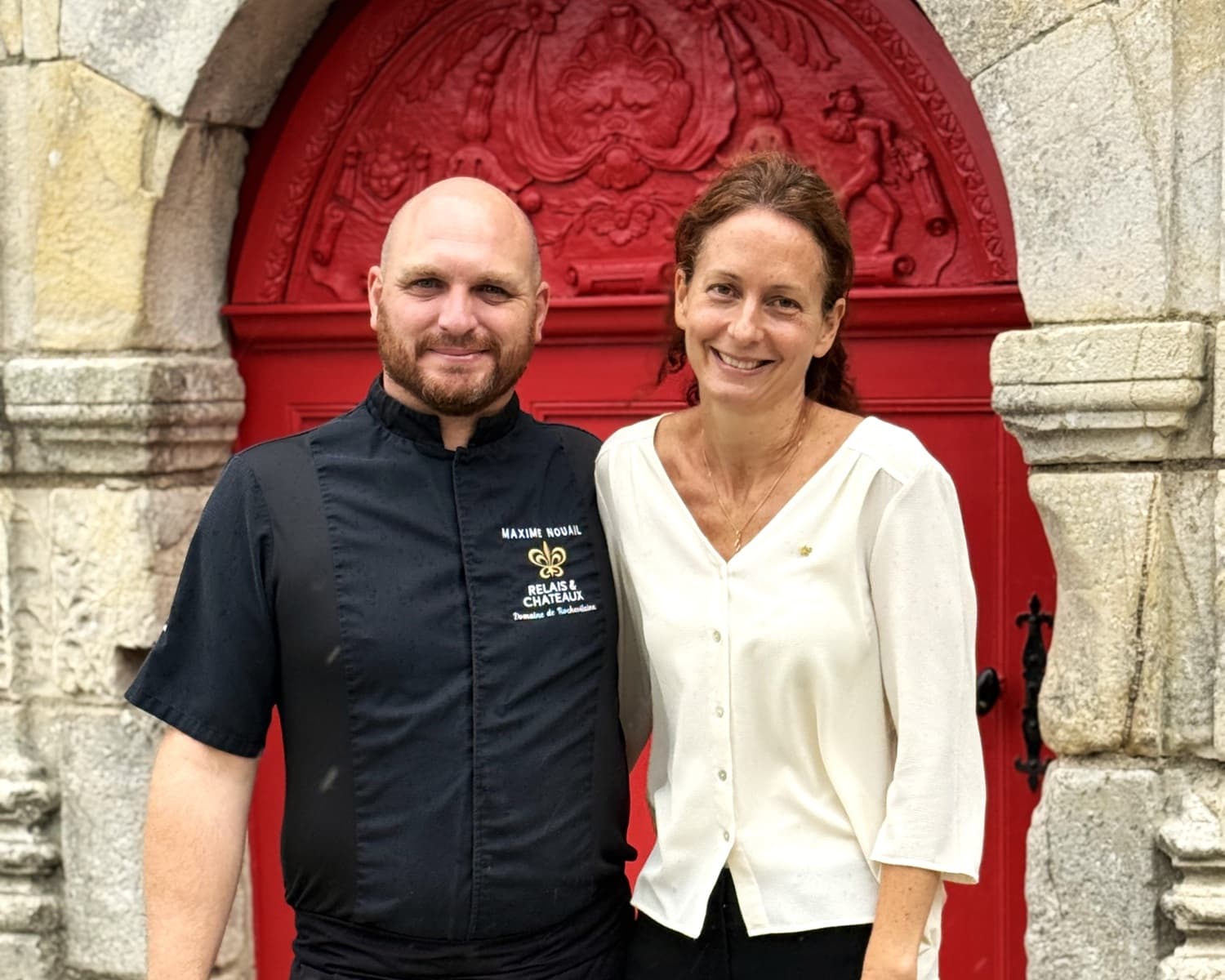 Visite hors des sentiers battus en Bretagne : Maxime Nouail et son épouse Cécile Nouail-Jaquet du Relais et Château « Le Domaine de Rochevilaine »).